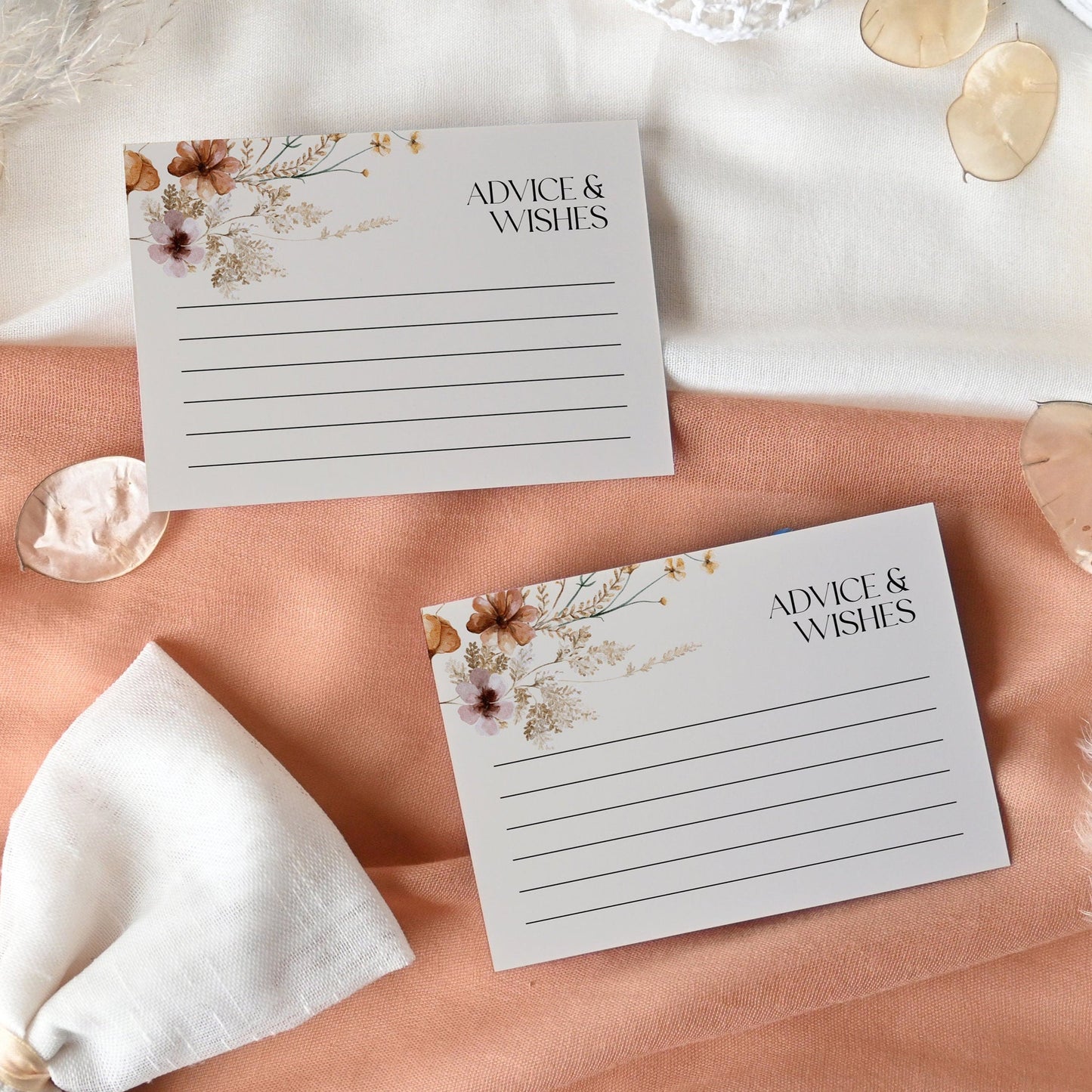 Advice card printable, Bridal Shower Advice card - LovelyTemplatesCo