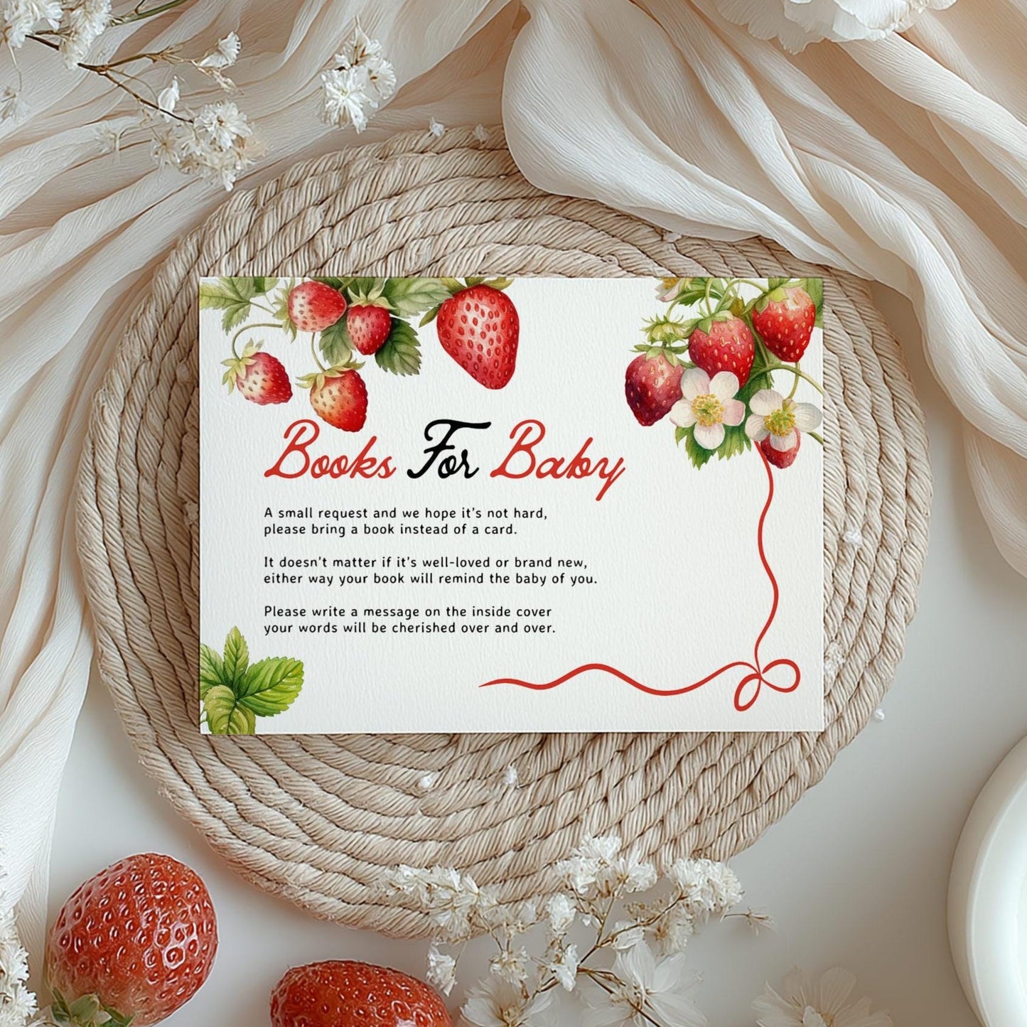 Books For Baby Card | Invitations Book For Baby Insert Card - LovelyTemplatesCo