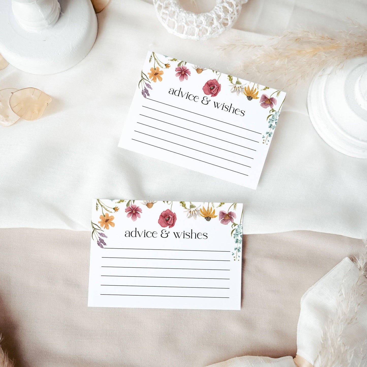 Floral Advice card - LovelyTemplatesCo