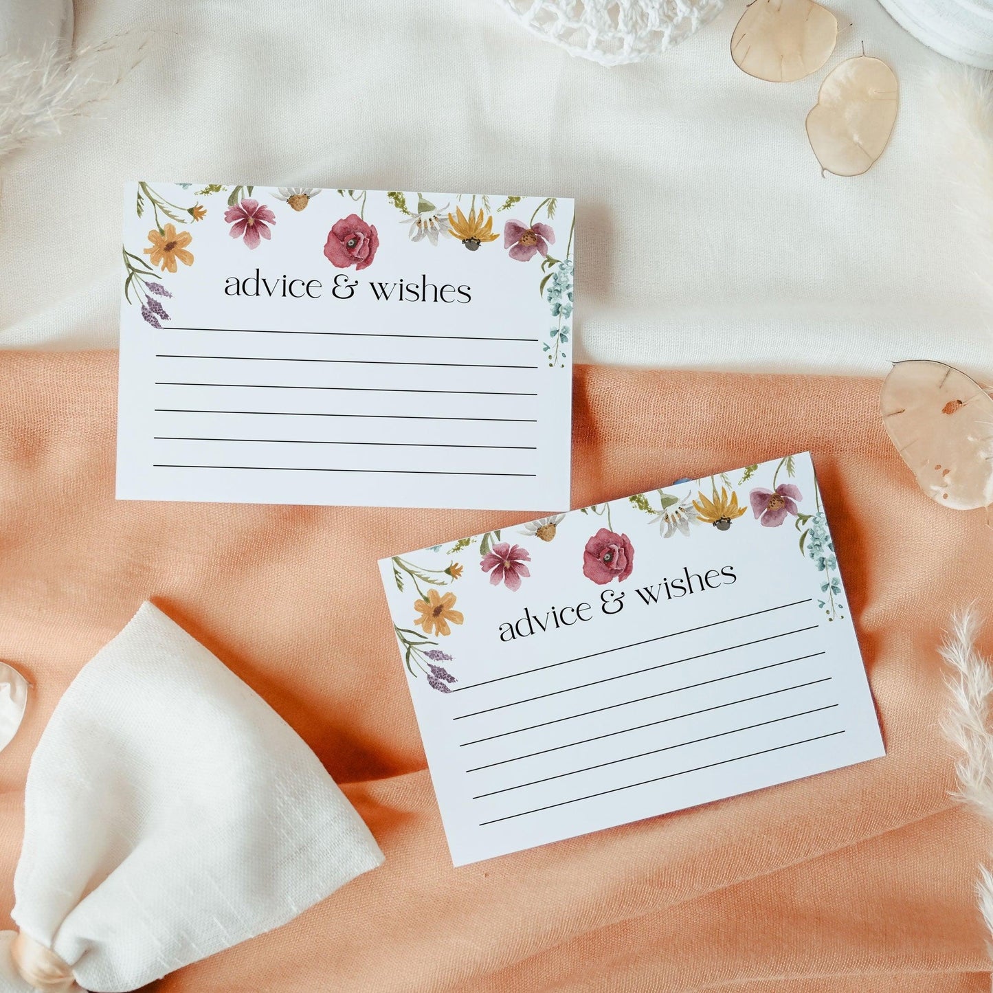Floral Advice card - LovelyTemplatesCo