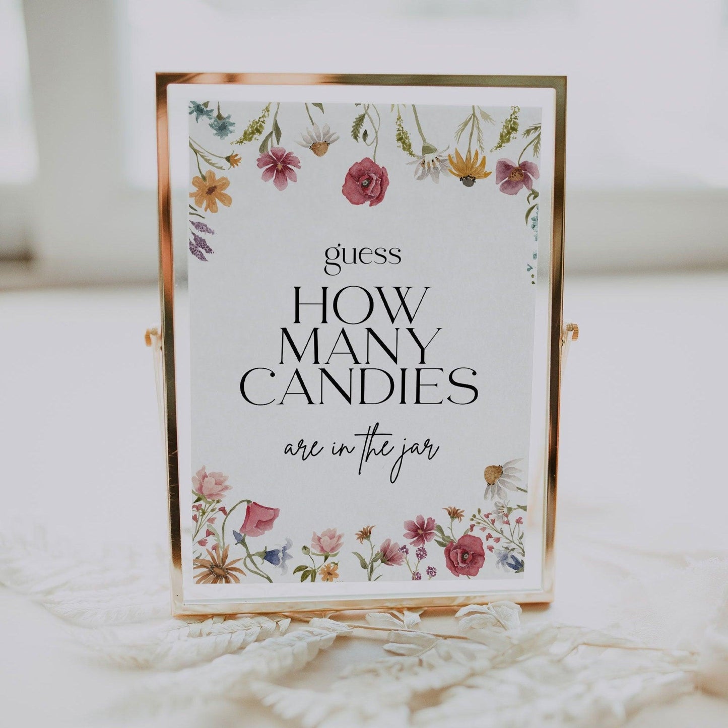Guess How Many candies game + Guess card - LovelyTemplatesCo