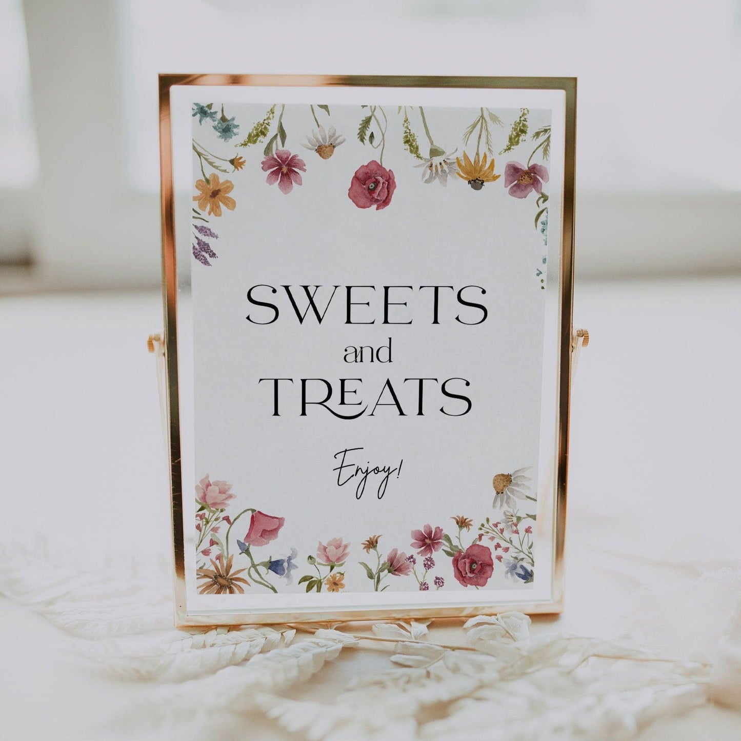 Wildflower Sweets and Treats sign - LovelyTemplatesCo