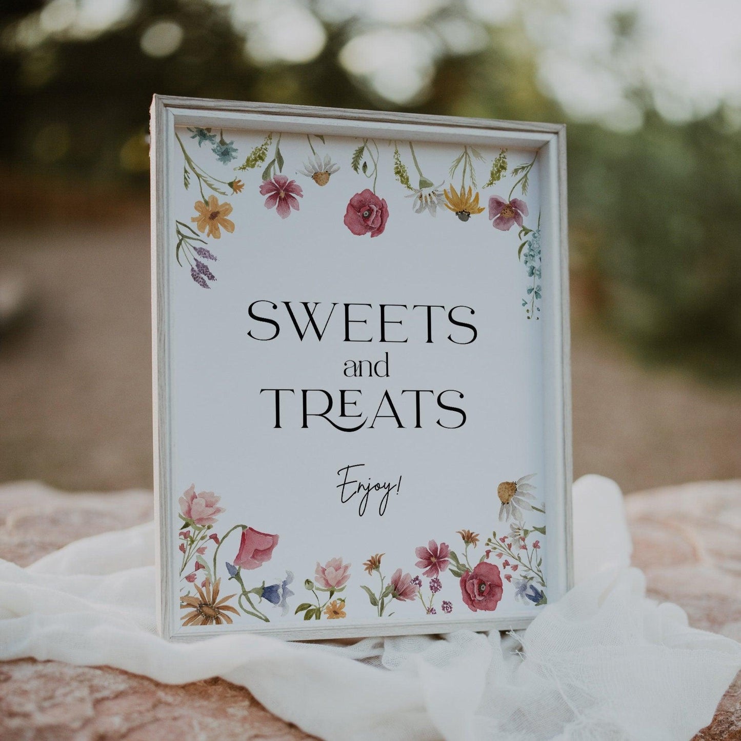 Wildflower Sweets and Treats sign - LovelyTemplatesCo