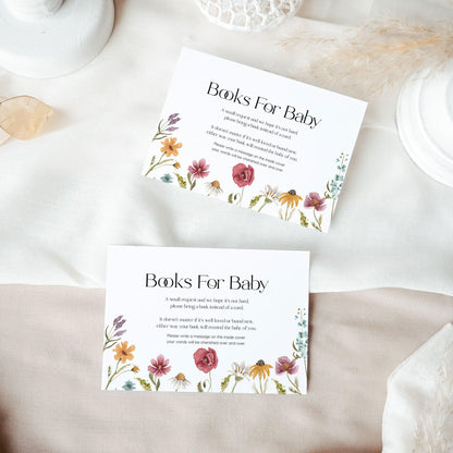 Baby In Bloom Invitation Set, Wildflower Baby shower - LovelyTemplatesCo