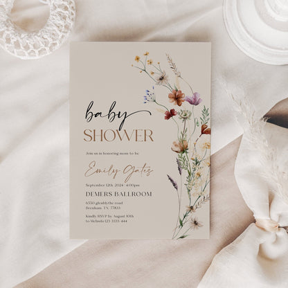Baby Shower Invitation Bundle | Books for Baby | Diaper Raffle card - LovelyTemplatesCo