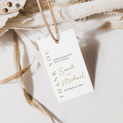 Gold favor tags - LovelyTemplatesCo