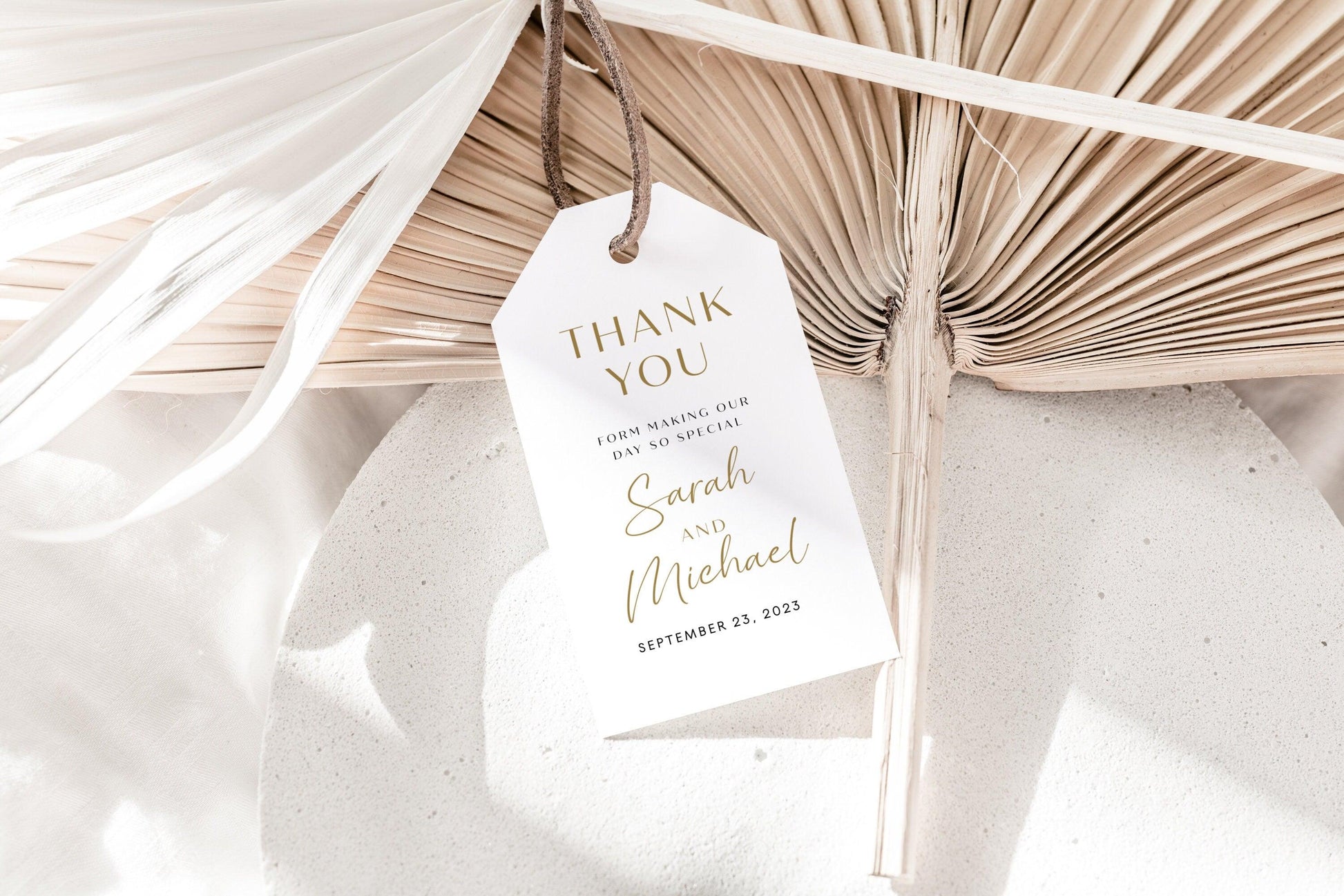 Gold favor tags - LovelyTemplatesCo