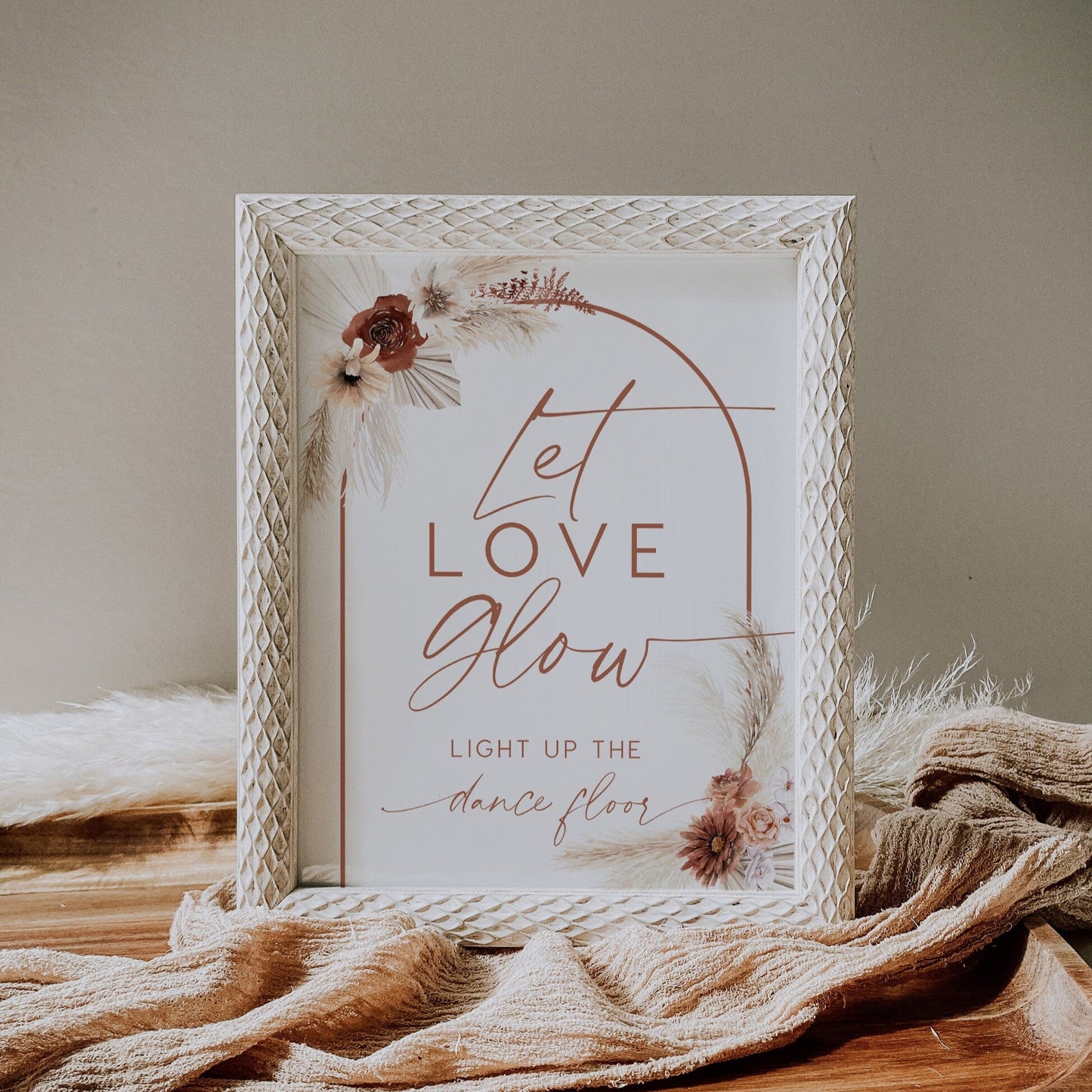Let love glow sign - LovelyTemplatesCo