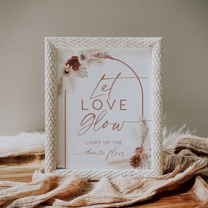 Let love glow sign - LovelyTemplatesCo