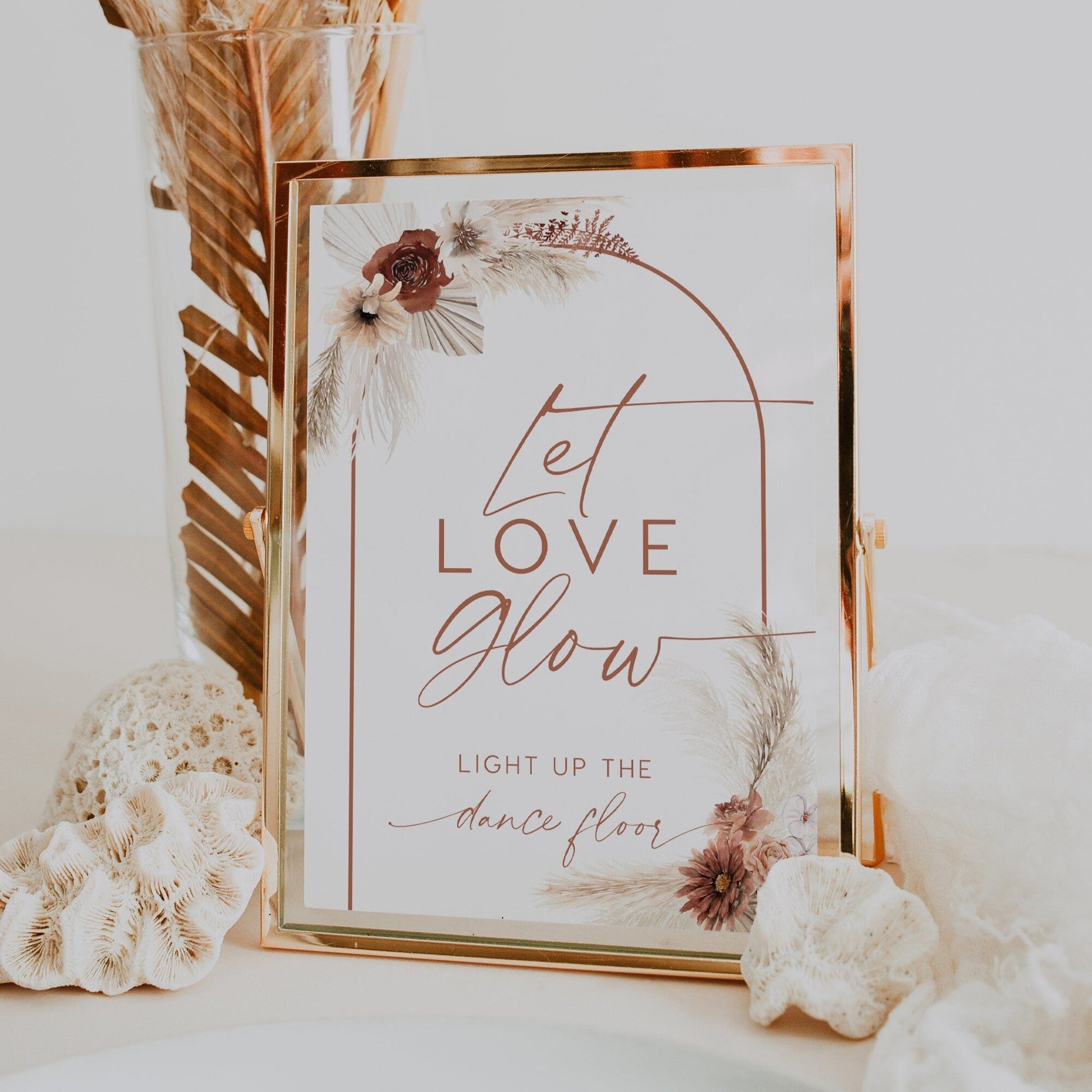 Let love glow sign - LovelyTemplatesCo