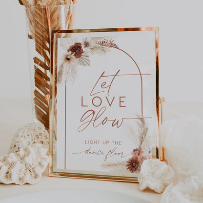 Let love glow sign - LovelyTemplatesCo