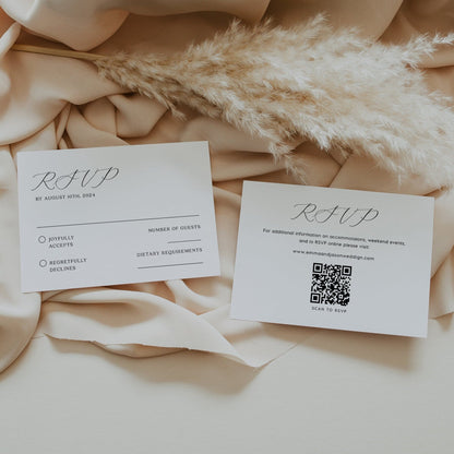 Minimalist wedding invitation - LovelyTemplatesCo