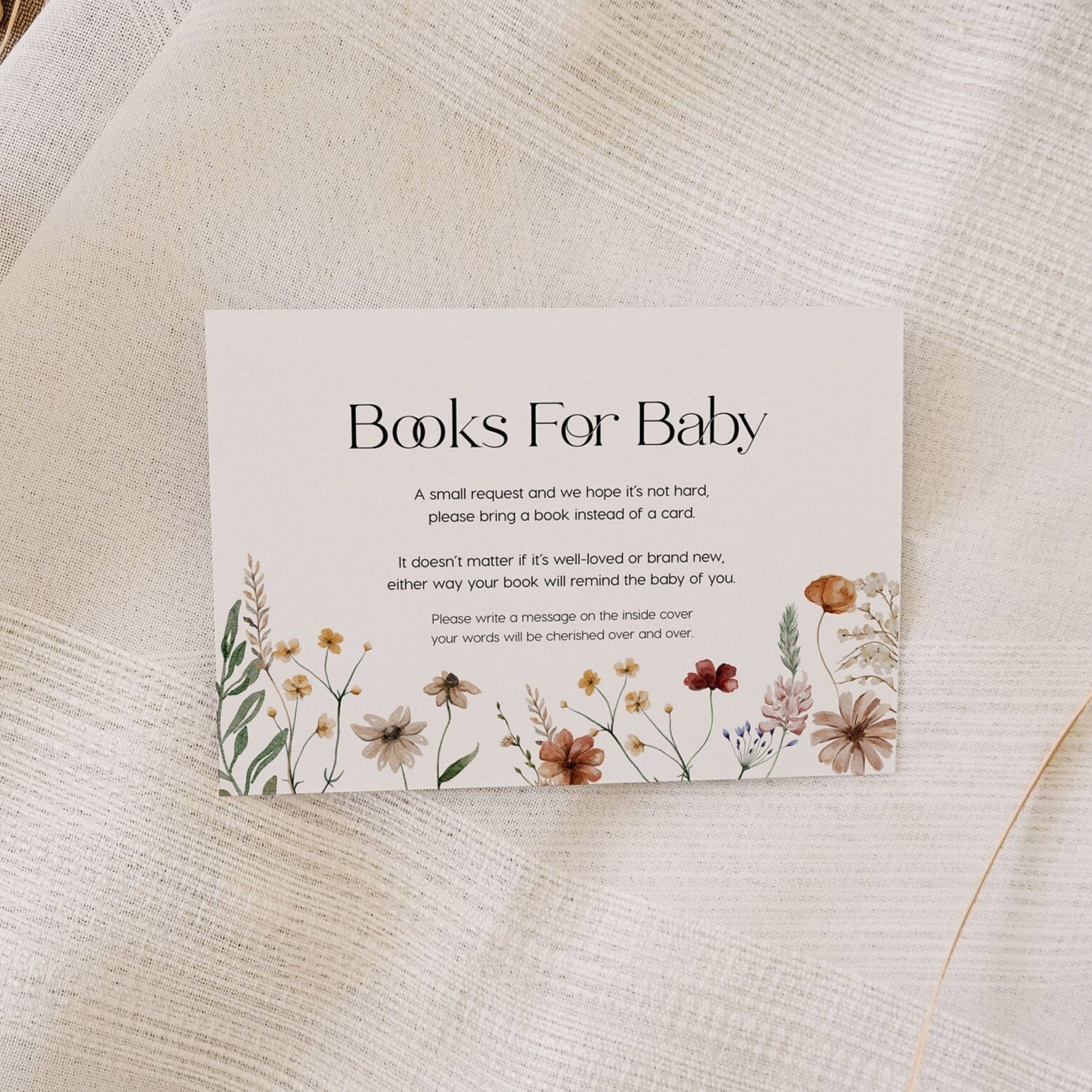 Wildflower Baby shower Invitation bundle - LovelyTemplatesCo