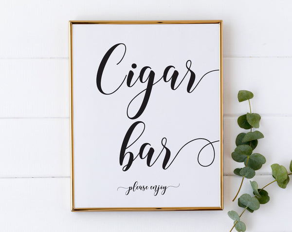 Cigar bar sign, Wedding cigar bar, Wedding signs, Cigar lounge, Wedding cigar sign #BLCK20WED