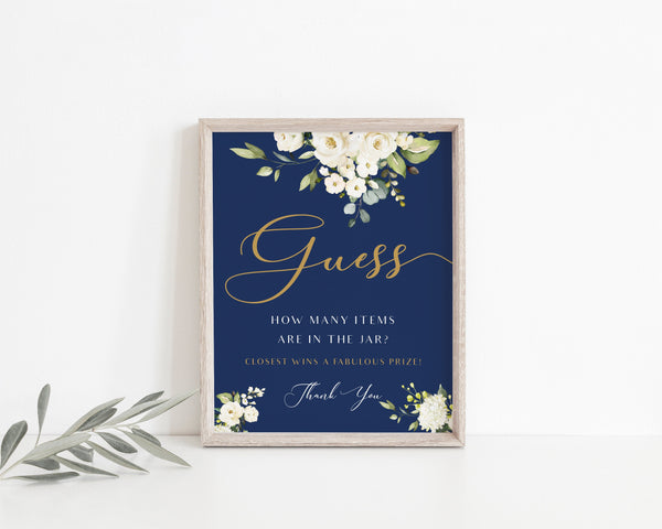 Guess sign, Guess baby shower game, Guess Bridal sheer game, Guess how many #NG020LWT