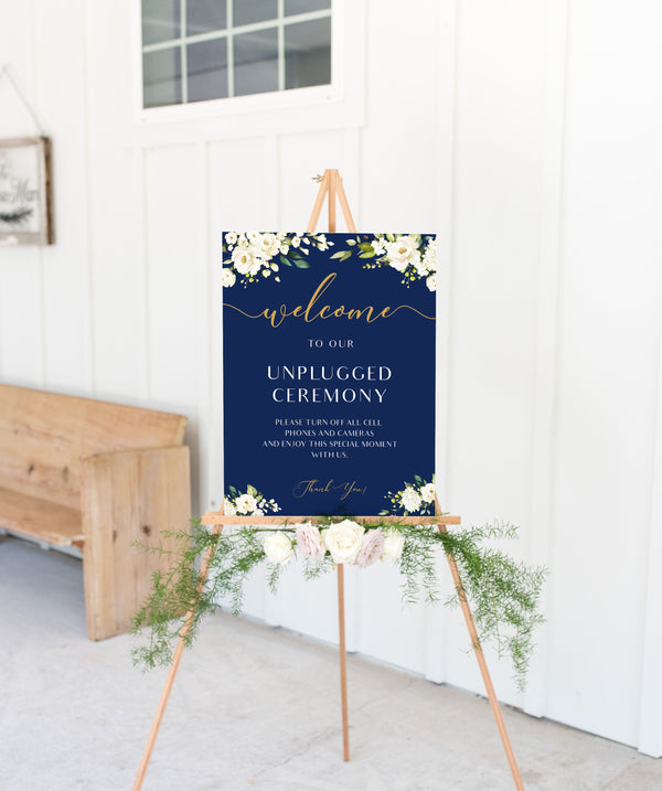 Unplugged ceremony sign, Unplugged wedding sign, Wedding signs  #NG020LWT