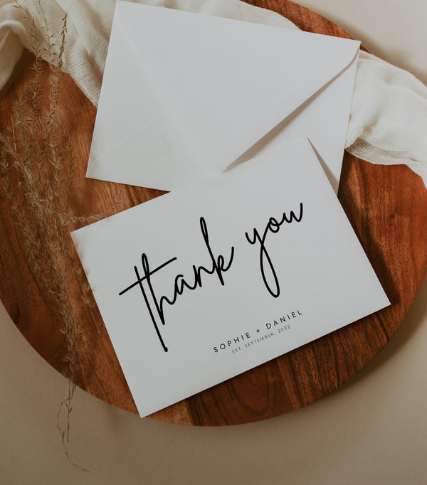 Thank You card template, Tent thank you cards, Wedding thank you cards #SIG021LWT
