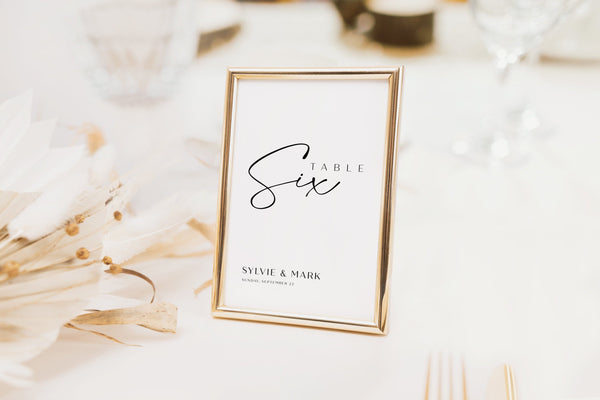 Table numbers template, Wedding table numbers, Table names template | ELODIE
