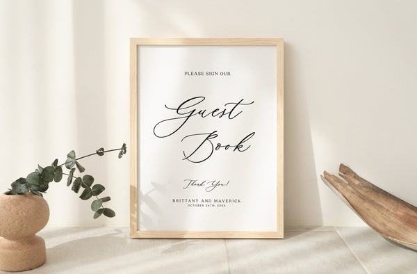 Guest book sign, Wedding table sign, Aesthetic wedding sign template, Guest Book sign template #aestheticlwt