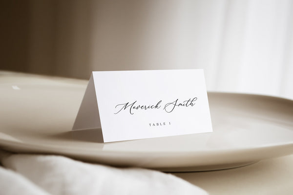 Place card template, Aesthetic wedding place cards, Wedding name tag template #aestheticlwt