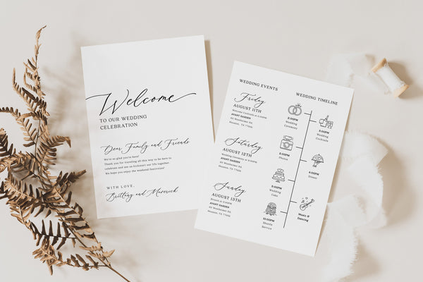 Wedding Itinerary template, Aesthetic wedding itinerary, Weekend itinerary template #aestheticlwt