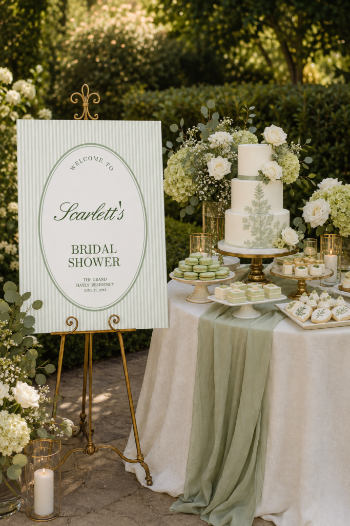 baby shower welcome sign